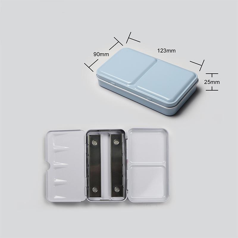 Colorful Watercolor Paints Tins Box Palette Painting Storage Paint Iron Box
