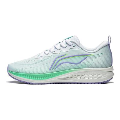 Li Ning Red Rabbit 6 Reflektierend Abriebfest Leicht Low-Top Laufschuhe Damen Sneaker Weiß Grün Lila ARMT016-13