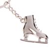 Silver Color Ice Skates Snowflake Pendant Key Ring Skating Key Chain Keychain