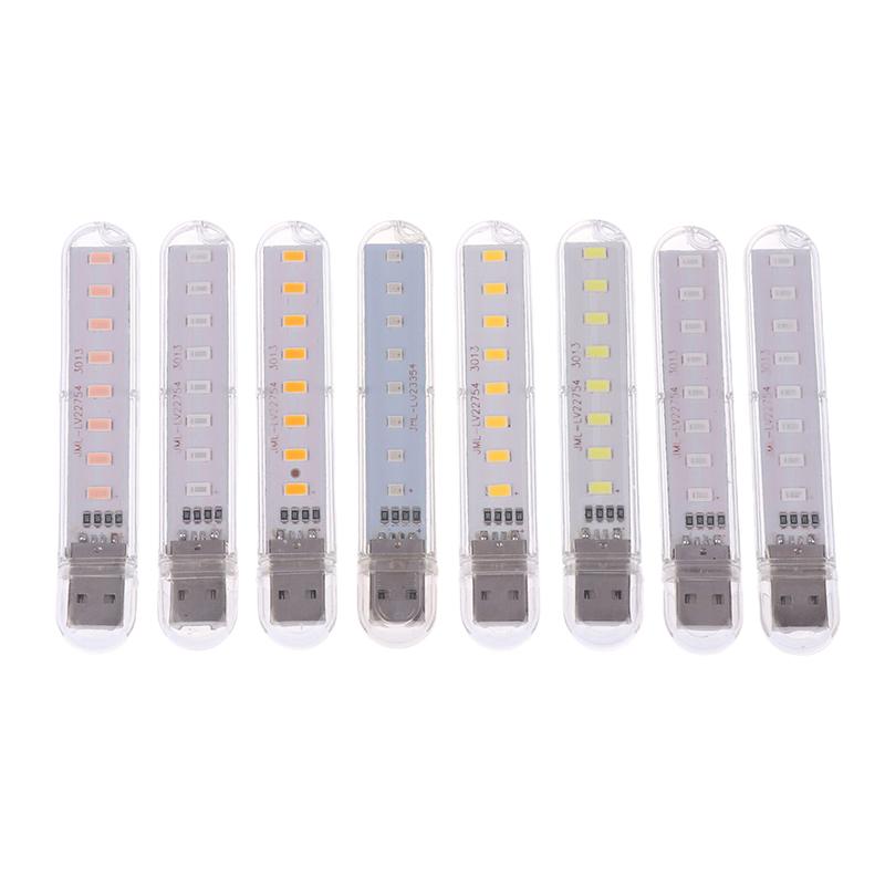 Mini Usb Led Book Light Dc5V Ultra Bright Reading Book Lamp 8Leds Light Portable Bedside Light For Power Bank Pc Laptop Notebook