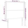 VidaXL Têtes de lit 2 pcs Bleu foncé 90x5x78-88 cm Velours3116232