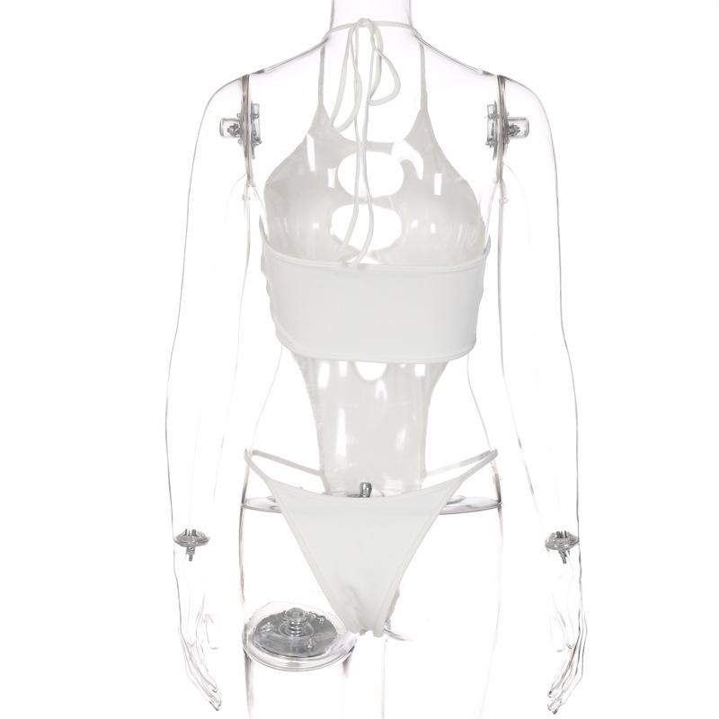 Estetické sexy streetwear kombinéza ženy s vysokým pasem dutý bez rukávů bodycon kombinézy Punk Emo Alternativní oblečení