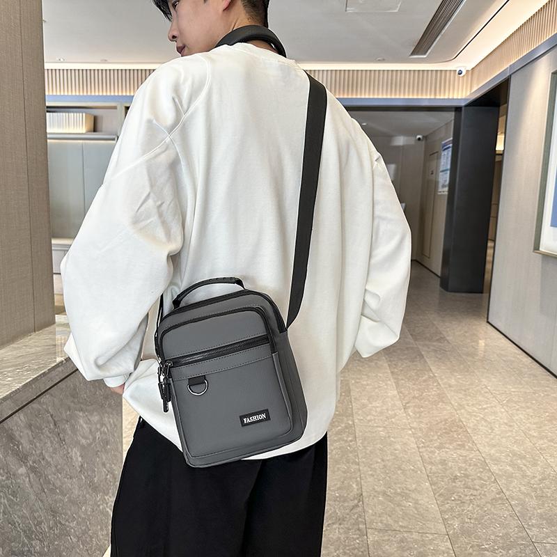 Pánska crossbody taška s veľkou kapacitou - Módna taška cez rameno s viacerými vreckami pre prácu a každodenné použitie