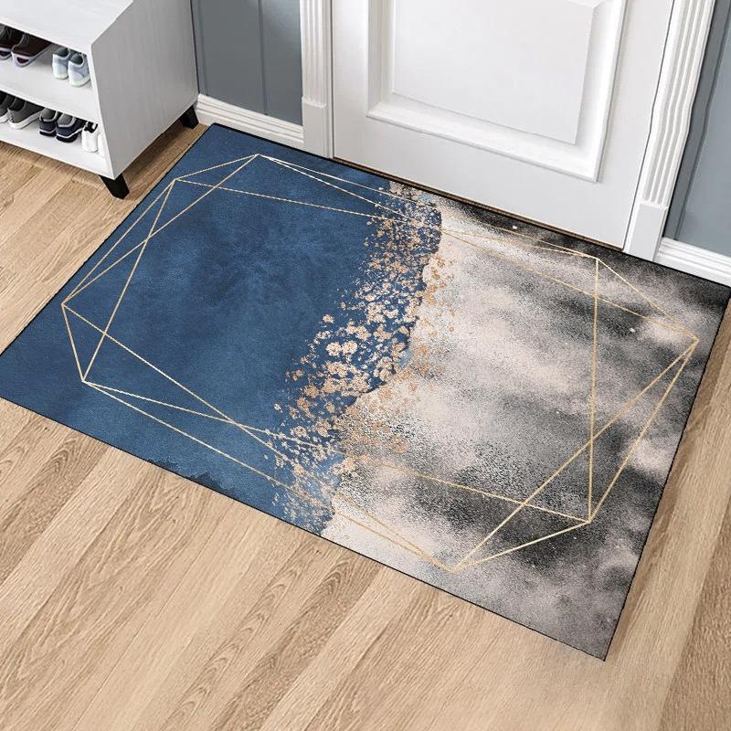 Geometric Abstract Πατάκι Κουζίνας Μαλακό Παχύ Πατάκι Κουζίνας Αδιάβροχο, αντιολισθητικό, αντιολισθητικό χαλί πατάκι δαπέδου