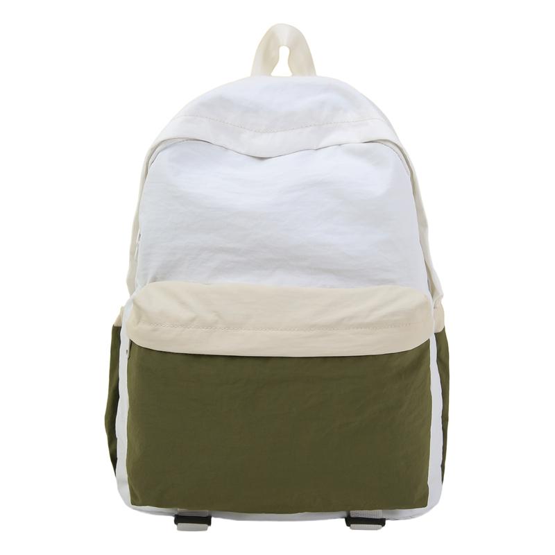 Lightweight Color Block Sports Backpack Large Capacity Student Schoolbag