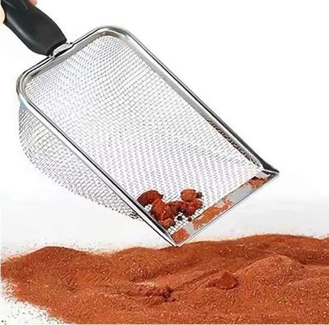 Stainless Steel Metal Litter Shovel, Household Pet Litter Shovel