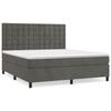 3143272 vidaXL Divan-lit Et Matelas Gris Foncé 160x200cm Velours