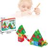 Colorful Blocks Toy Set Ice And Snow Castle Space Amusement Park Gift Puzzle