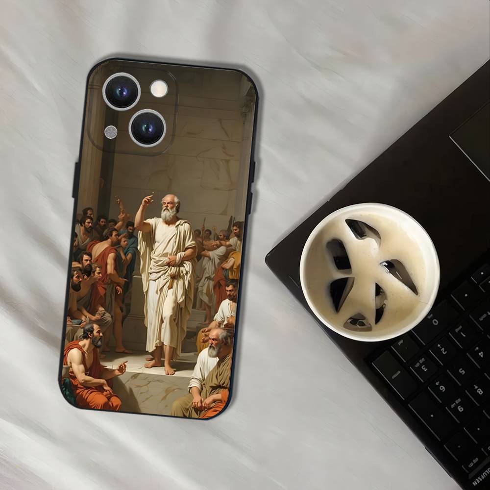 Paintings Caravaggio Phone Case For iPhone 17,16,15,14,13,12,11,Pro,XS,Max,XR,Plus,E,SE4,Mini Black Soft Cover