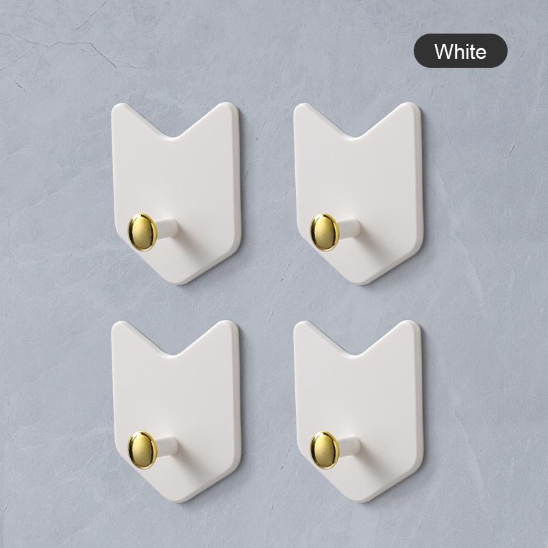 

4 шт. креативные самоклеящиеся крючки на стену без сверления прочная вешалка для хранения ключей для кухни, ванной комнаты, двери M