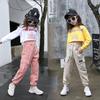 Kinder Mädchen Sport Hosen Casual Gedruckt Teenager Mädchen Cargo Hosen Kinder Hosen Beam Foot Hosen
