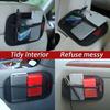 Small Car Net Pocket Leather Oxford Fabric Mesh Bag  Coins Keys  Storage Net Bag Car Interior Organizer Stowing Tidying