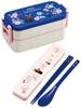 Skater Chopsticks and Spoon Bento Combo Made in Delivery French Set, Box, Adult, Antibacterial, Set, 18cm, Non-Clinking, Japan, Ghibli, Kiki's