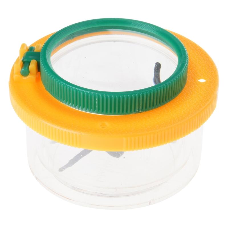 Kids Insect Catcher with Magnifiers Glass Foldable Insect Observation Box for Outdoor Nature Exploration Classroom Education