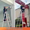 JINGGENG Household Aluminum Alloy A-Frame Ladder