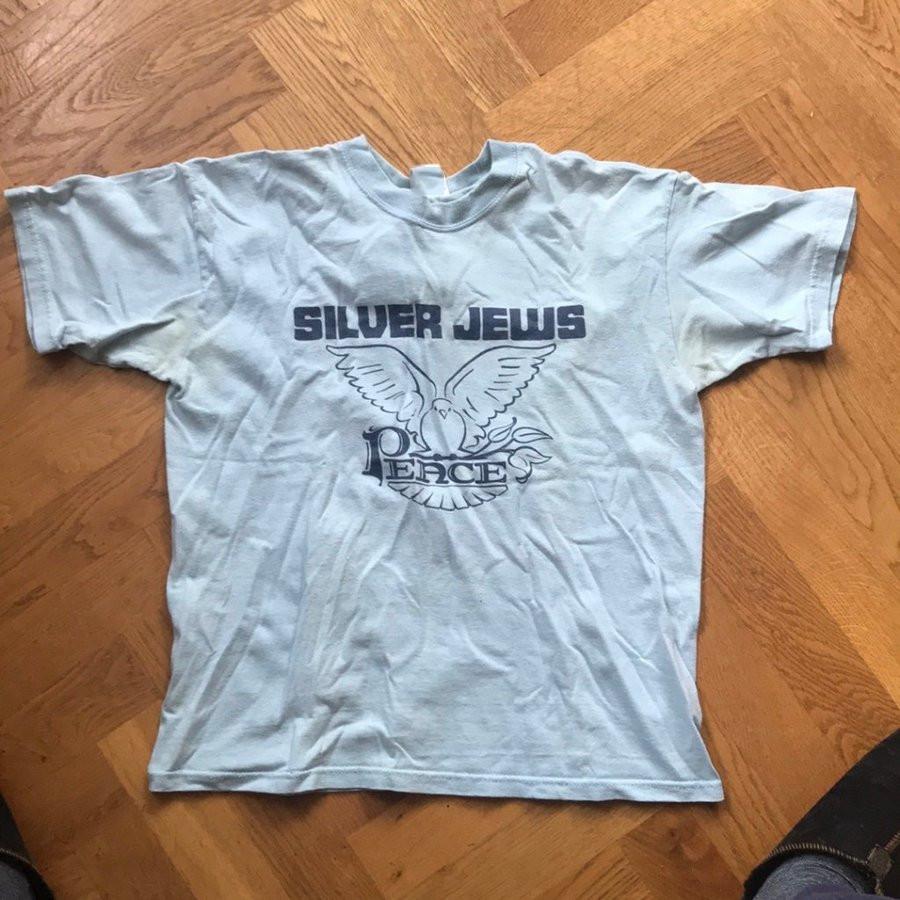 Silver Jews Band Peace Light Blue T Shirt  Unisex T-Shirt L