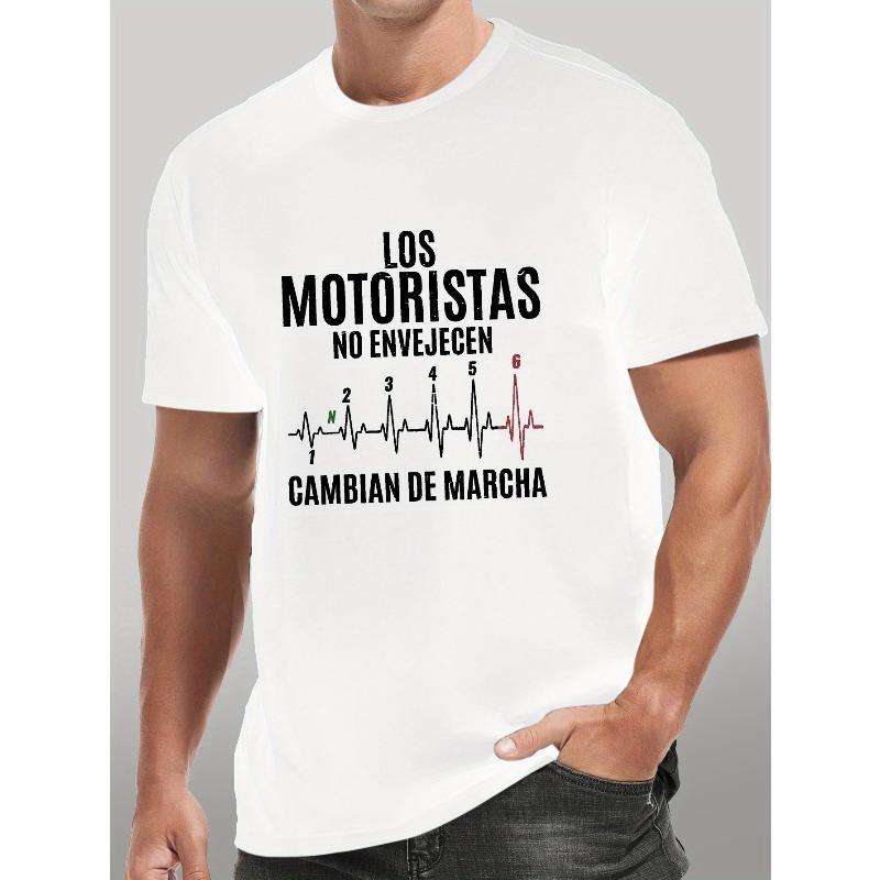 

ФУТБОЛКА С НАДПИСЬЮ МОТОЦИКЛИСТЫ НЕ СТАРЕЮТ, Футболки для Мужчин, Повседневная Футболка с Коротким Рукавом для Лета, Стиль для Отдыха, Обычная Версия S белый