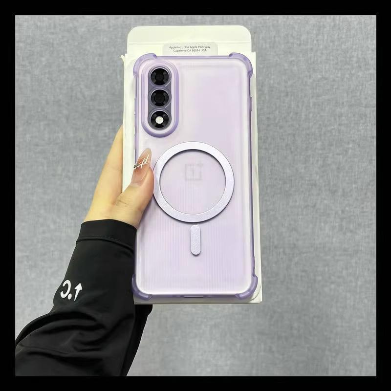For Magsafe Silicone Shockproof Case For Oneplus Nord 5 CE5 Airbag Wireless Charging Soft Cover For Oneplus Ace 5 Ultra Racing