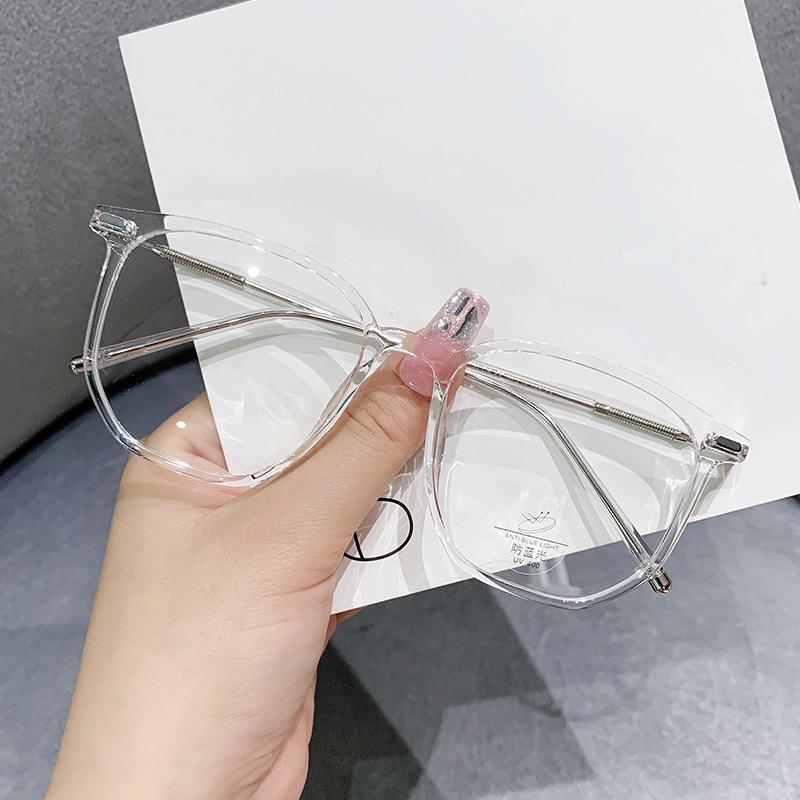 

Ретро полигональная Tr анти-синяя оправа для очков мужская 01250 простые плоские очки женская оправа для близорукости