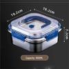 316 Stainless Steel Airtight Food Storage Container with Lid & Handle, Refrigerator-Safe Bento Box