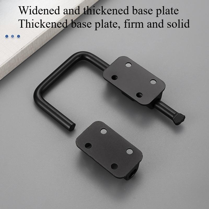 1SET nicht-stanzender Riegel Türriegel 90 Grad Türschnalle Schiebetürriegel Diebstahlsicherungsschloss Schiebetürschloss Zinklegierungsschnalle