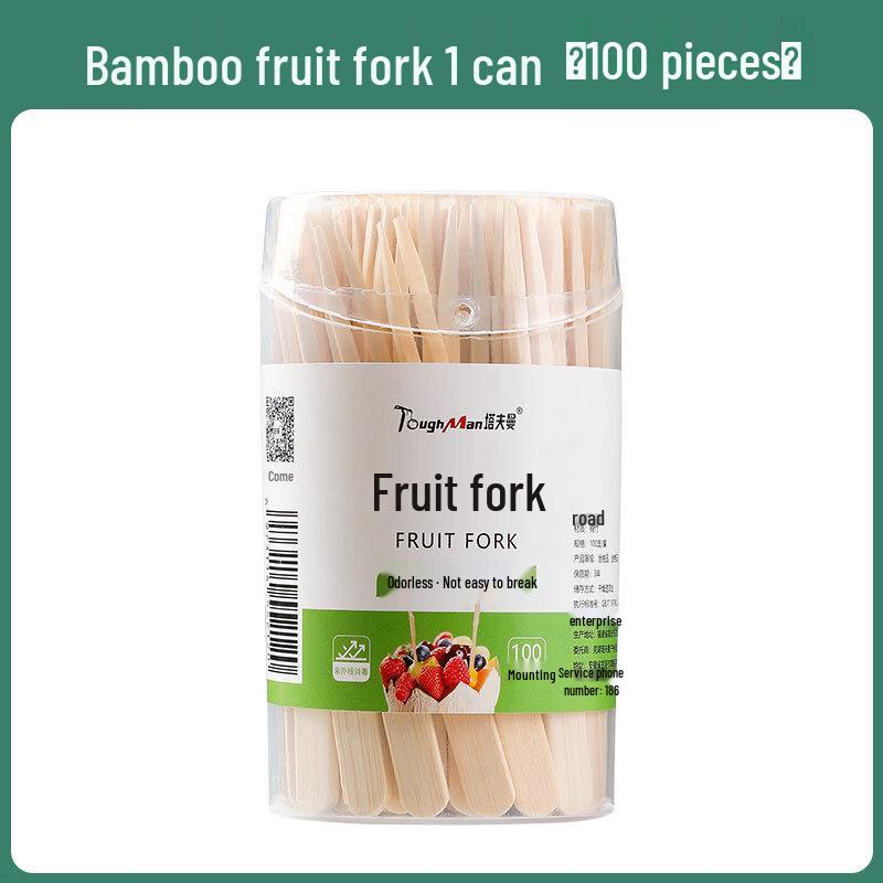 Disposable Bamboo Fruit Fork Set