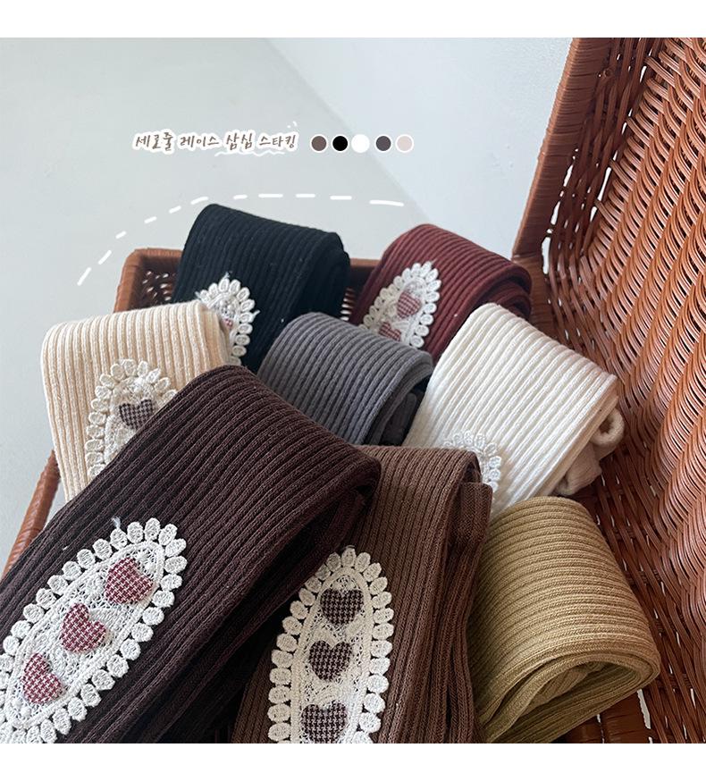 Minliu Autumn & Winter Candy Color Knitted Leggings for Girls - Baby Pants Outerwear & Tights Socks Combo