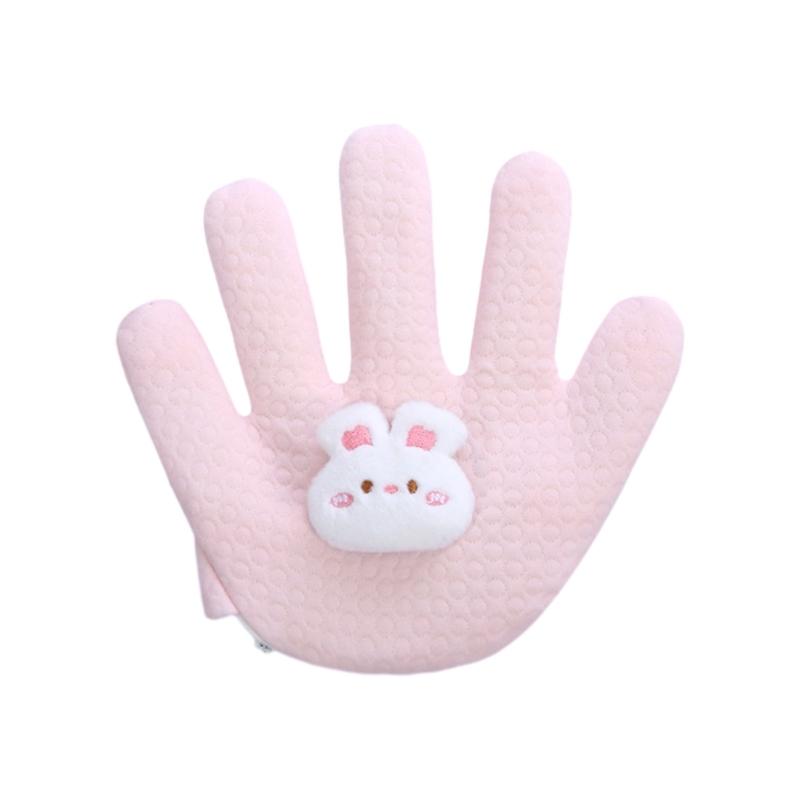 Soothing Pressure Pillow Cartoon Anti-Anxiety Hand Glove for Infant Comfortable Soothes Hand Pillow Anti-scare