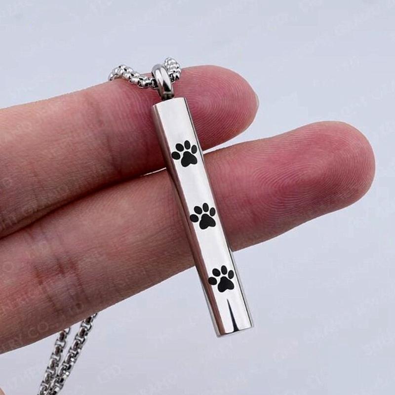 Paw Pattern Cremation Urn Jewelry Pet Cremation Jewelry Ashes Necklaces Creative Pet Cremation Jewelry