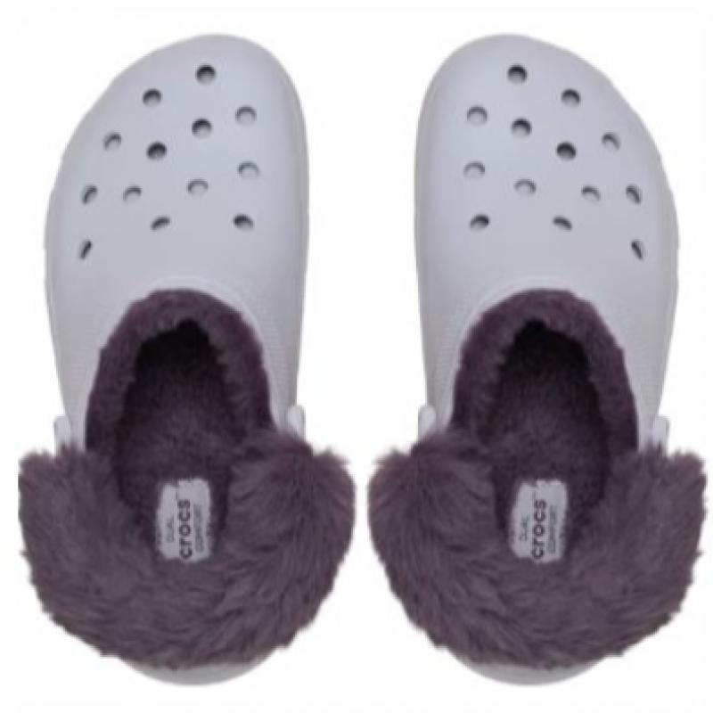 Crocs Classic Platform Fuzz Lined Clog 212854 5bo