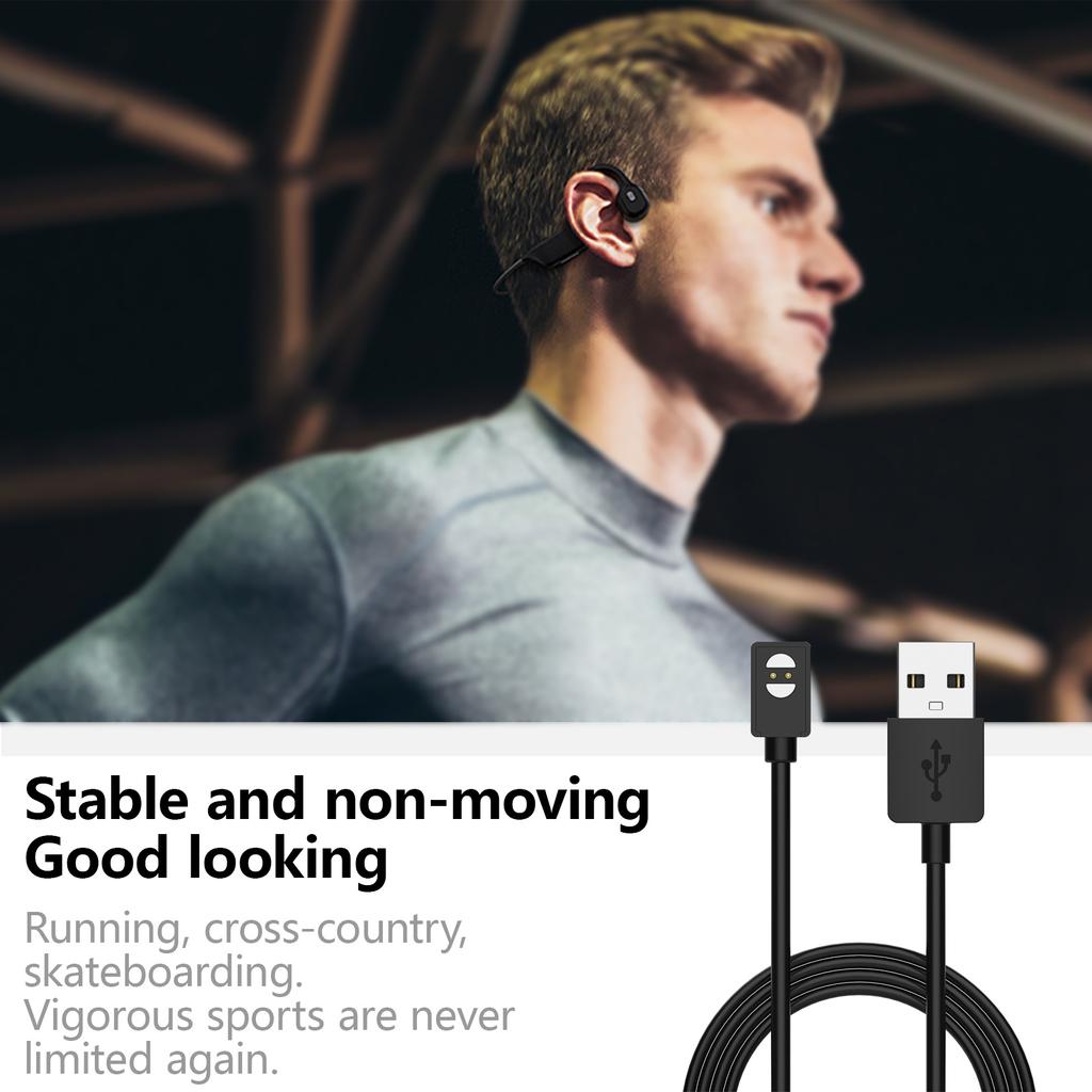 Replaceable Magnetic Charging Cable for PurFree (BC01) Bluetooth-compatible Bone Conductions Headphones USB Chargers