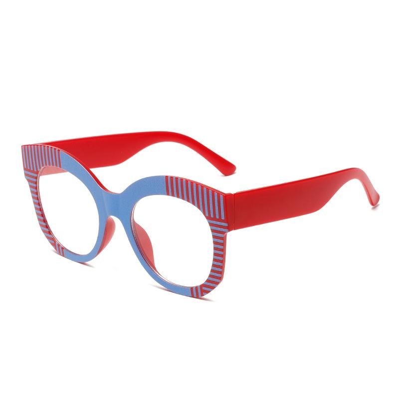 

Oversized Round Vertical Pattern Frame Photochromic Anti Blue Ray Femal Sunglasses Presbyopic Hyperopia Prescription Eyeglass Single Version&1.56&None красный