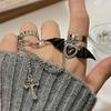 Stainless Steel Irregular Geometric Vertical Bar Rings for Men Women Fashion Gold Color Silver Open Rings Couple  Gifts