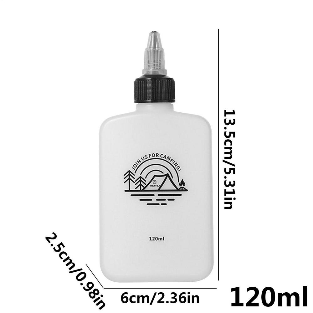 

120ml Camping Seasoning Bottle Oil Dispenser Bottle HDPE Condiment Container Seasoning Jar Squeeze Bottle for Camping Supplies