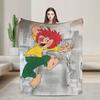 Relax Pumuckls Drinks Beer? Blanket Merch Sofa Decorative  Throw Blanket Soft Velvet for Car