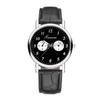 Men's watch, civil service exam watch quartz watch belt watch men