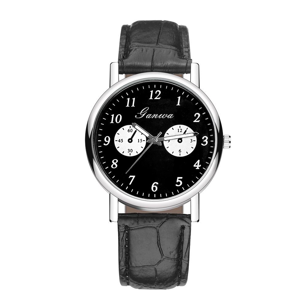 Men's watch, civil service exam watch quartz watch belt watch men