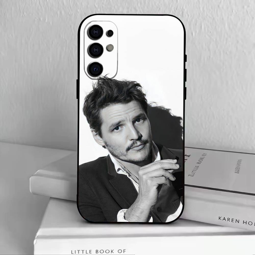P-Pedro Pascal Phone Case Black Silicone Soft For Samsung S25,S24,S21,S22,S23,S30,Ultra,S20,Plus,Fe,Lite