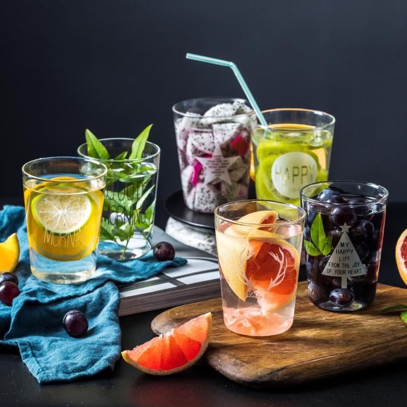 Heat-Resistant Five-Star Glass Breakfast Cup Set