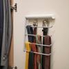 4 Layers Scarf Tie Hanger Self-adhesive Belt Storage Rack Durable Scarf Hanger Hook  Kitchen