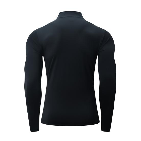 Yousheng Men Quarter Zip Sweatshirt Stand-up Collar Slim Fit Pullover Long Sleeve Athletic Muscle Top Workout Sweatshirt for Jogging Gym Outdoor