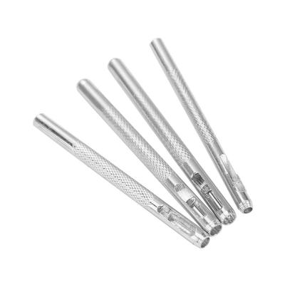 5pcs Hand Tools 2.5/3/3.5/4mm Belt Hole Punchers Round Hole Hollow Leather Punch Kit DIY Steel Watch Band Tools Punching Hole