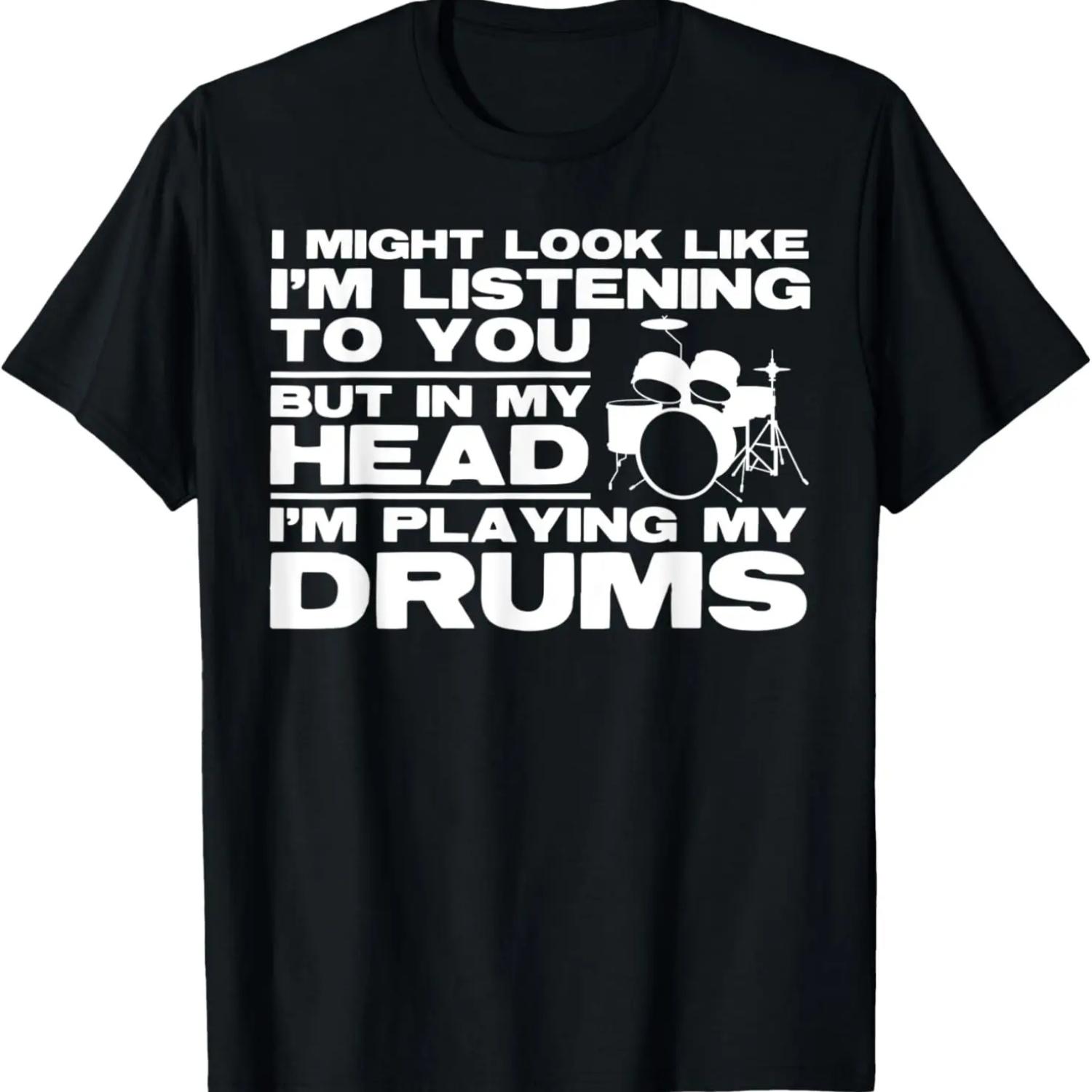В моей голове я играю на барабанах футболка (2) S