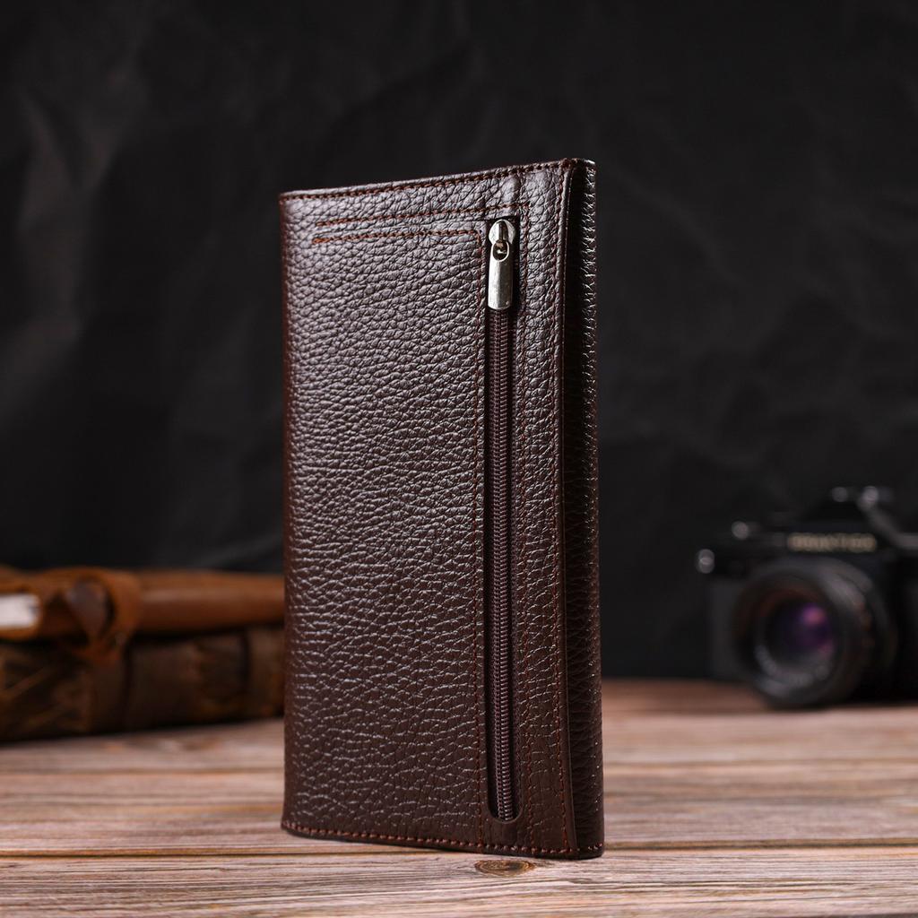 Multifunctional Wallet for Women Made of Genuine Leather CANPELLINI 21828 Brown