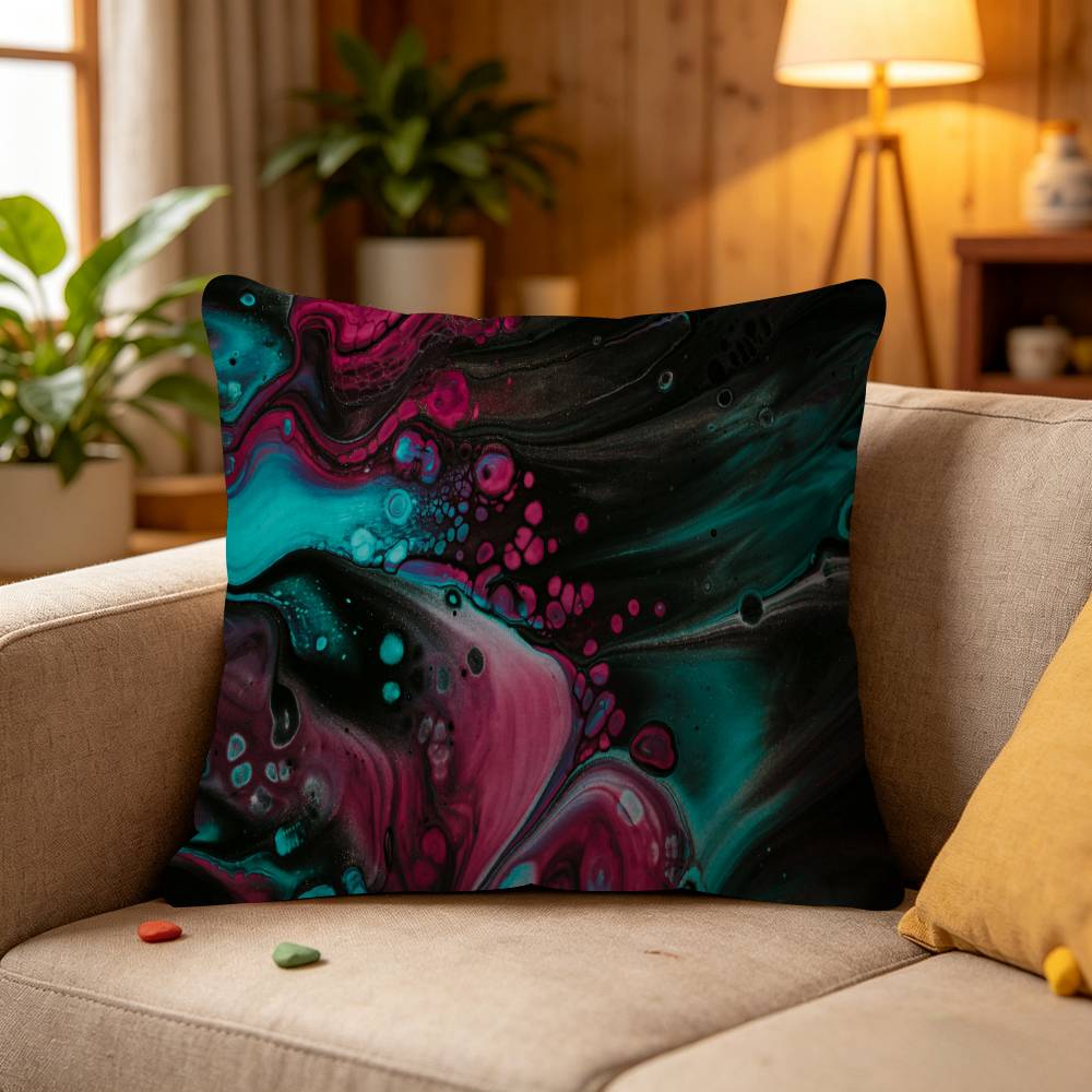 Colorful Paint Splash Pillow Gift Home Office Decoration Bedroom Sofa Car Cushion Cover case 45x45
