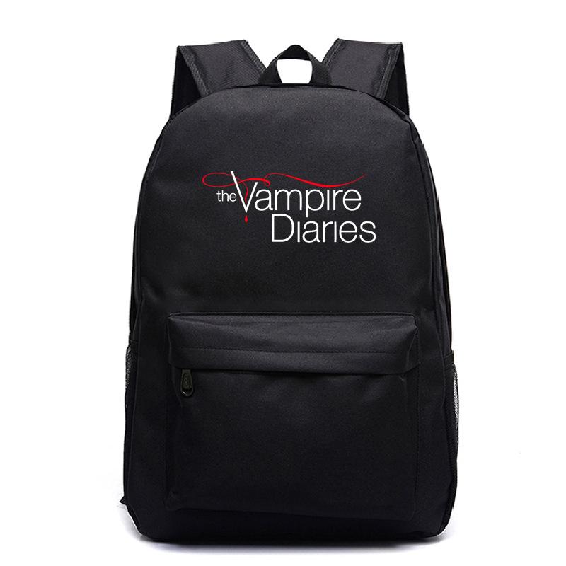 Vampire Diaries Peripheral Elementary and Secondary School Bags Grades 3-6 Casual Backpacks