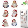6 Pièces Acrylique Forme Spéciale Père Noël Aimants Autocollants Art Diamant Peinture Diamant Aimant de Réfrigérateur pour Bricolage Artisanat Cadeau de Fête