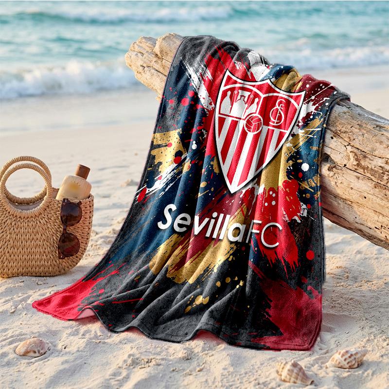 Sevilla FC Druck Mikrofaser Strandtuch Schnelltrocknend Saugfähig Großes Handtuch Für Strand Schwimmen Reisen