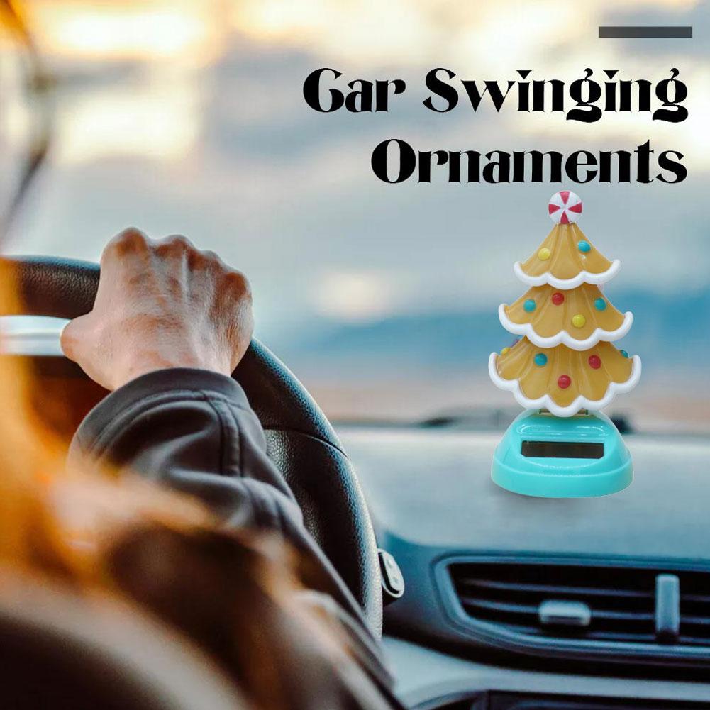 New Arrival Christmas Car Ornament 2026 2026 Solar Dancing Christmas Tree Novelty Moving Christmas Tree For Car Dashboard J5X5