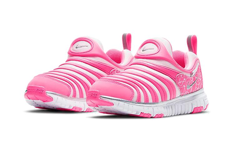 Nike Dynamo Free Low top Sports Casual Shoes Pink White Children Aged 3 7 Years Old DC3272-606